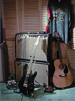 Jeff's guitars and amplifier