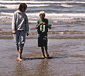 Jeff and Mom on beach