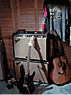 Jeff's guitars and amp