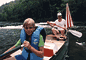 Jeff and Dad in canoe